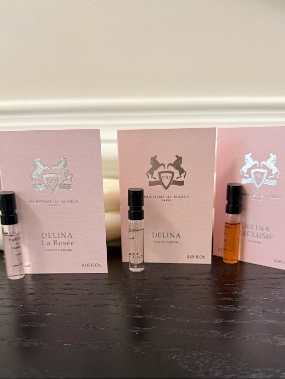 Delina Sample trio set- delina, delina exclusif, delina la rosee
new 1.2 ml - Picture 2 of 3